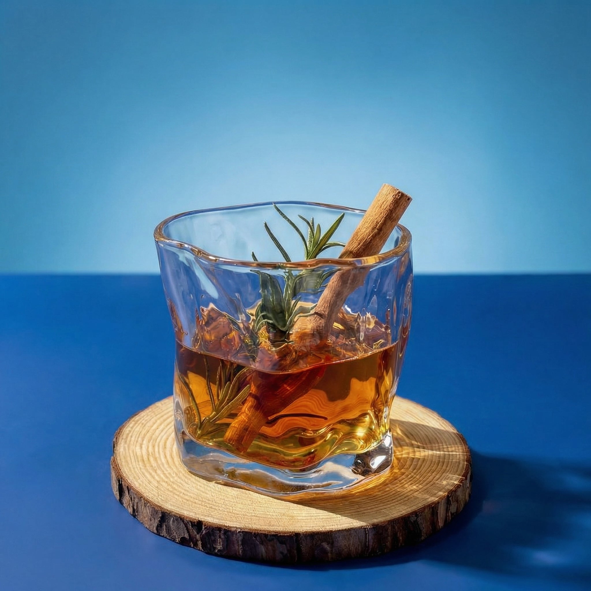 Creative Irregular Glass Whiskey Tumbler
