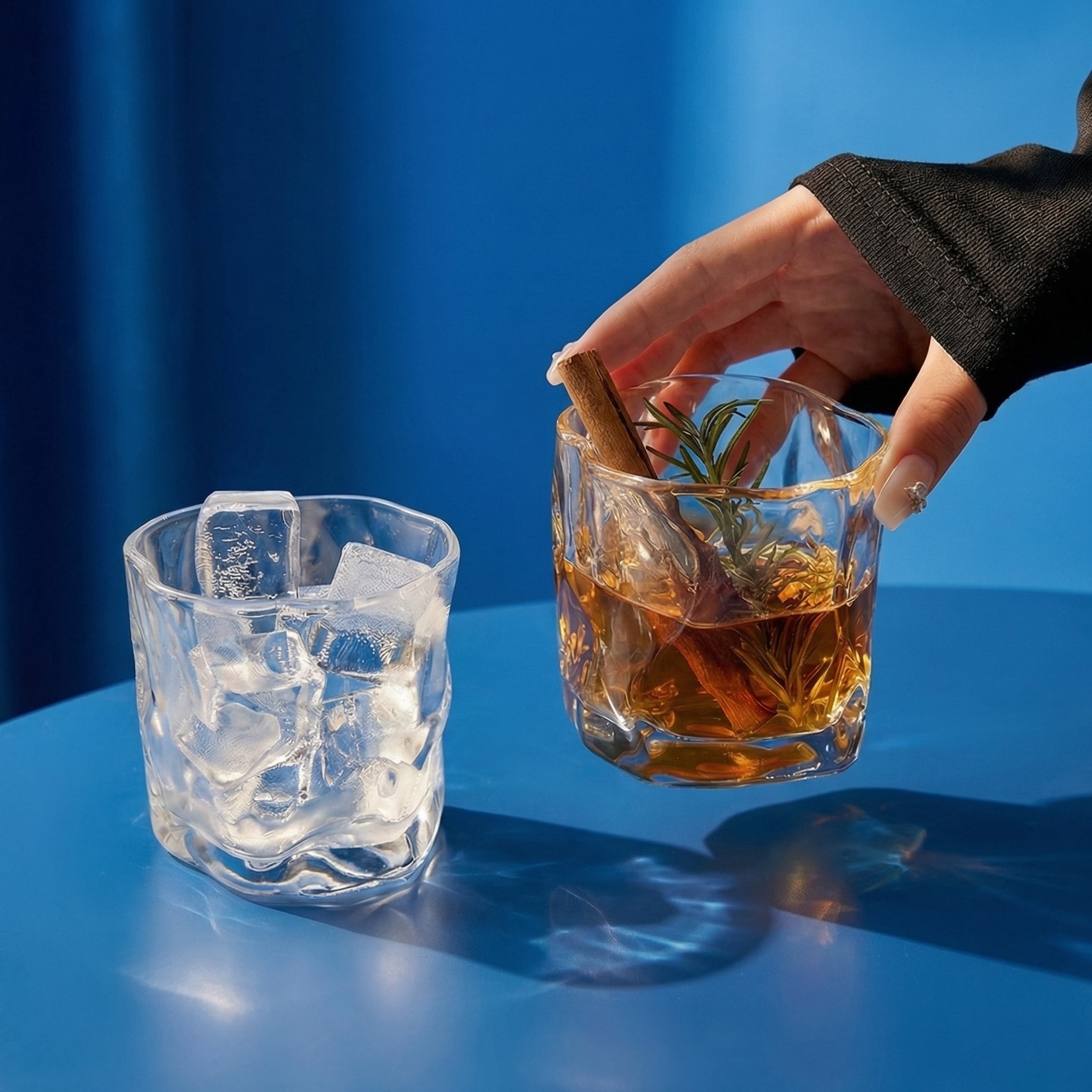 Creative Irregular Glass Whiskey Tumbler